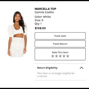 Top of set by Camila Coelho. Size small.